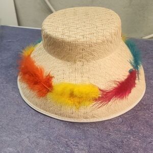 1960s Disneyland Colorful Feather-Embellished Women's Hat